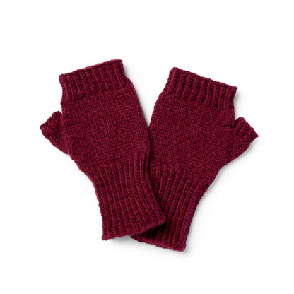 Patons Fingerless Knit Gloves Knit Mitten made in Patons Classic Wool yarn