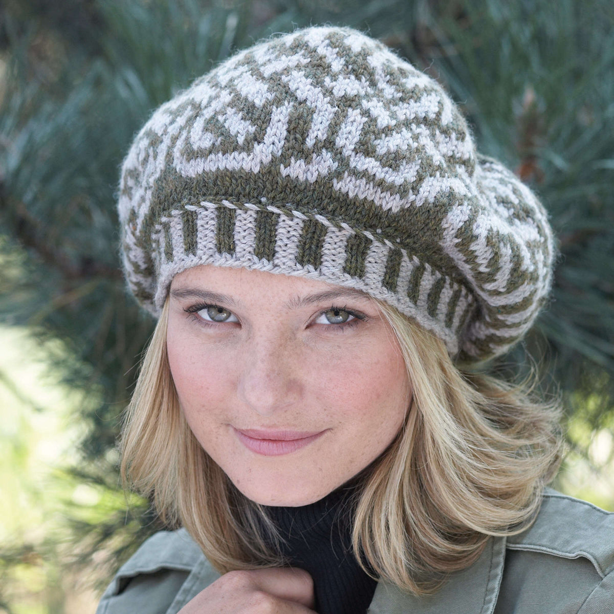Free Patons Celtic Fair Isle Beret Knitting Pattern  display picture 1