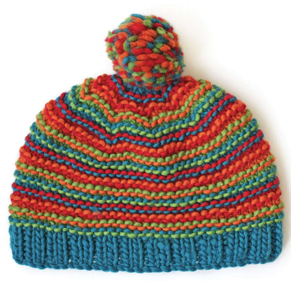 Patons Knit Bright Stripes Beanie Single Size