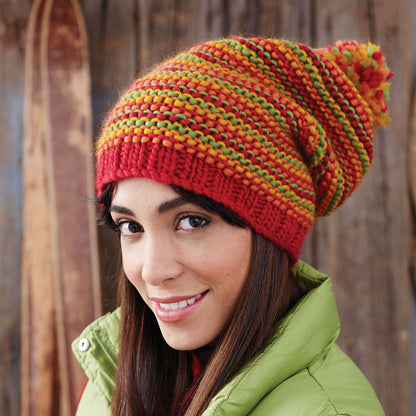 Patons Change Your Stripes Hat Knit Version 1