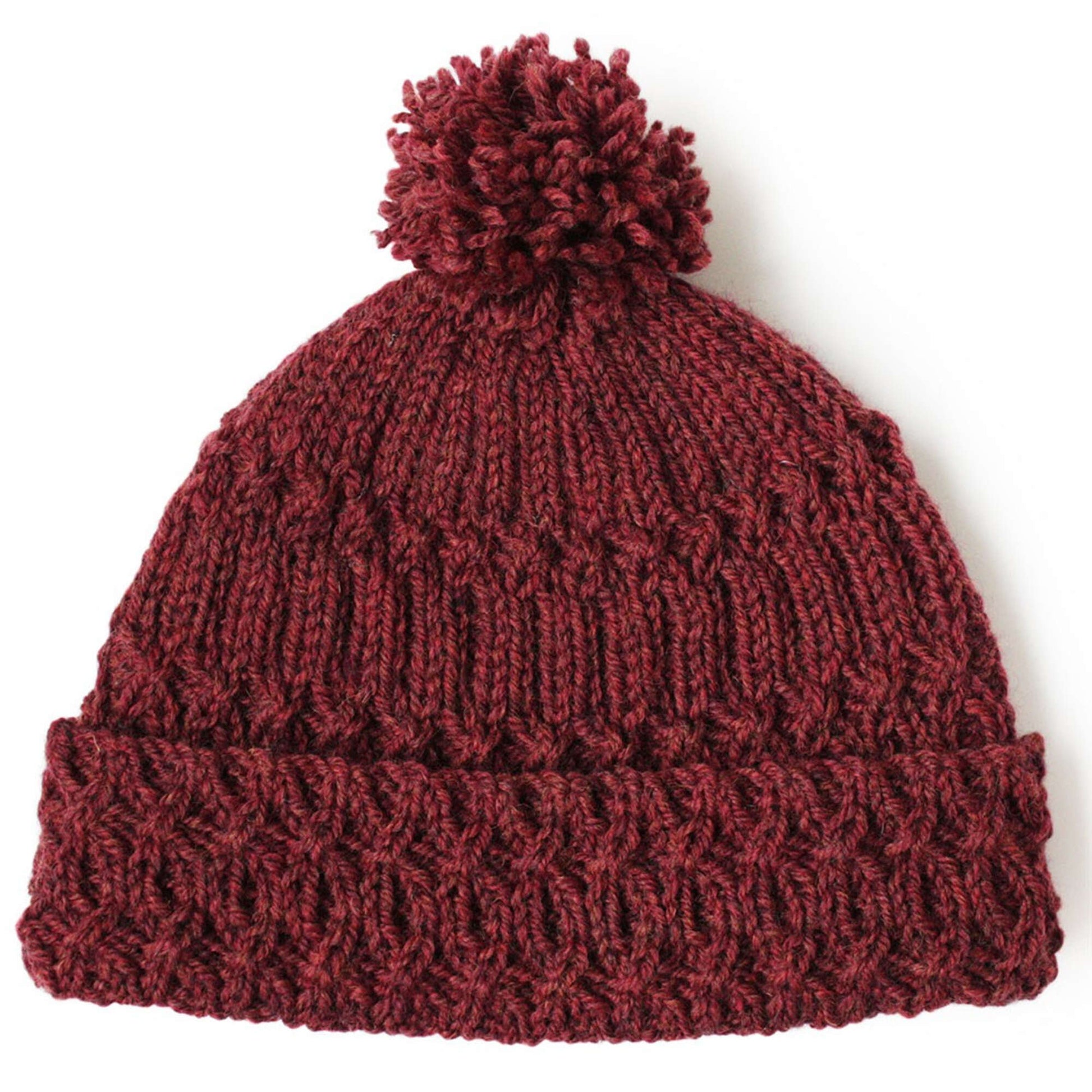 Free Patons Knit Lattice Twist Hat Pattern