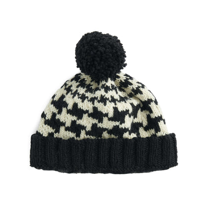 Patons Knit Send In the Hounds(Tooth!) Hat Single Size