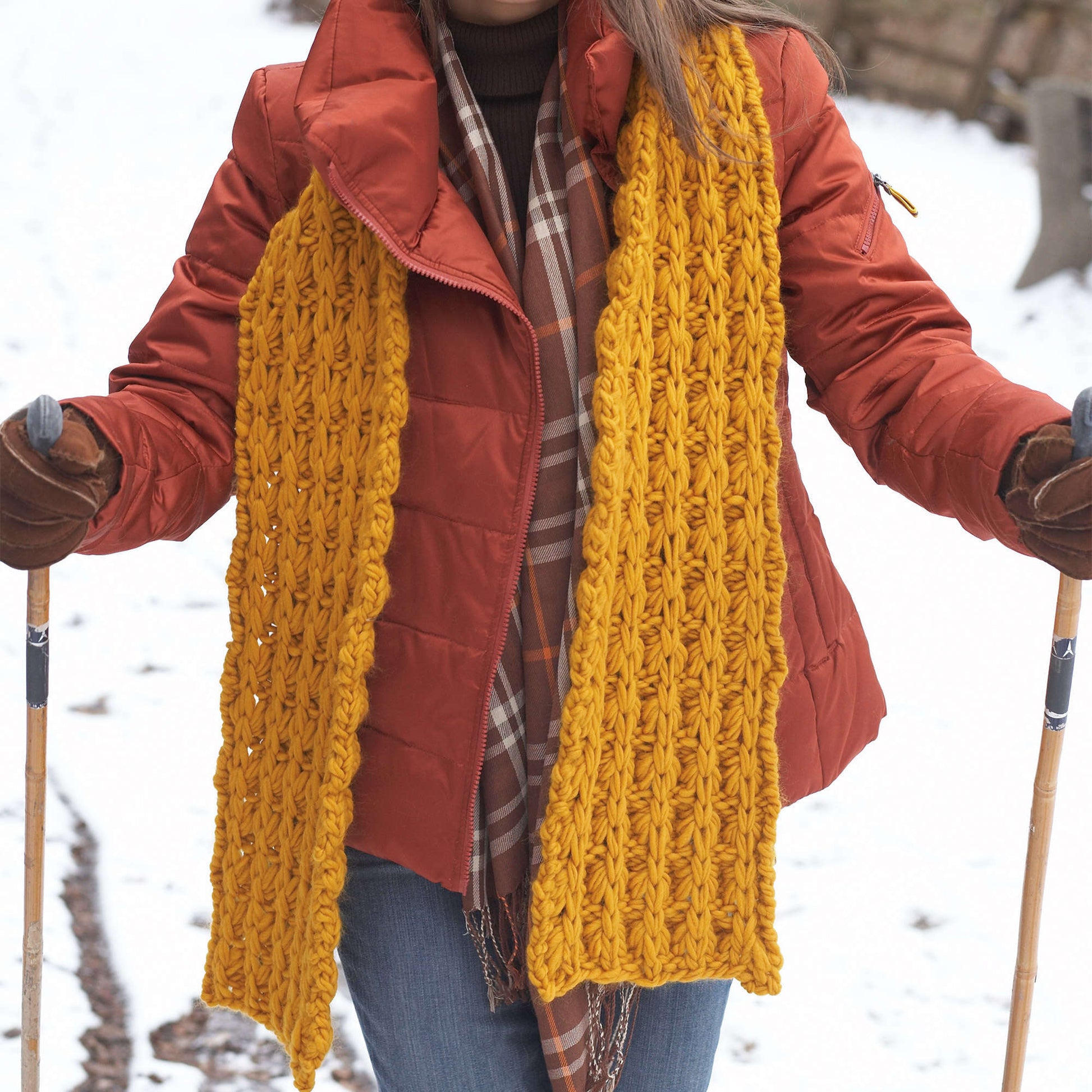 Free Patons Giant Stitch Hat And Scarf Knit Pattern