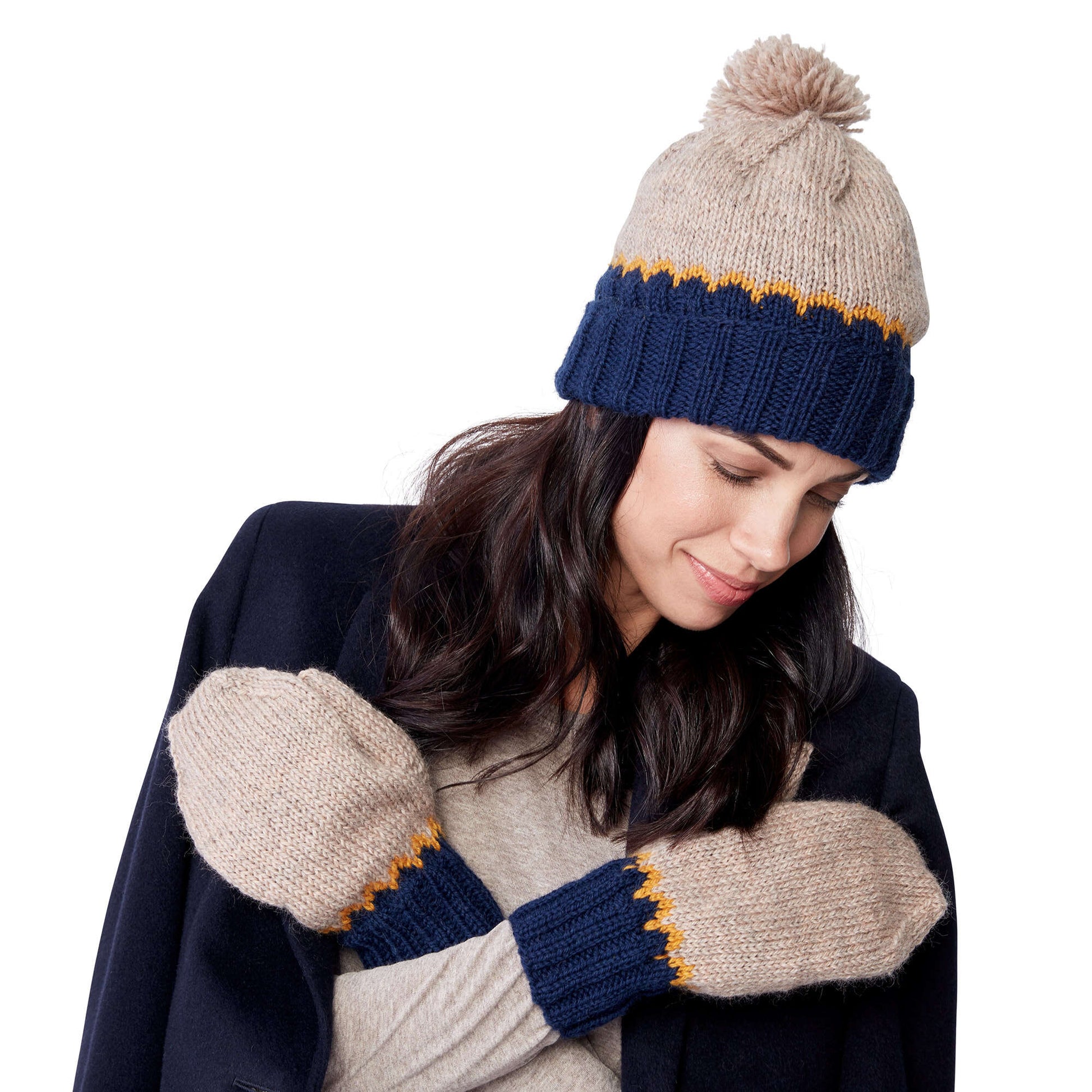 Free Patons Fair Isle Knit Hat And Mittens Set Pattern
