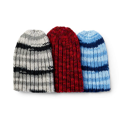 Caron The Everybody Knit Hat Saturday Blue Jeans