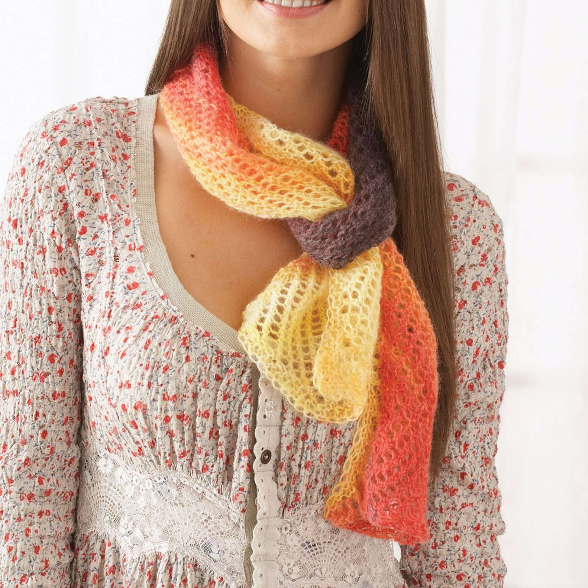 Free Patons All About You Scarf Knit Pattern