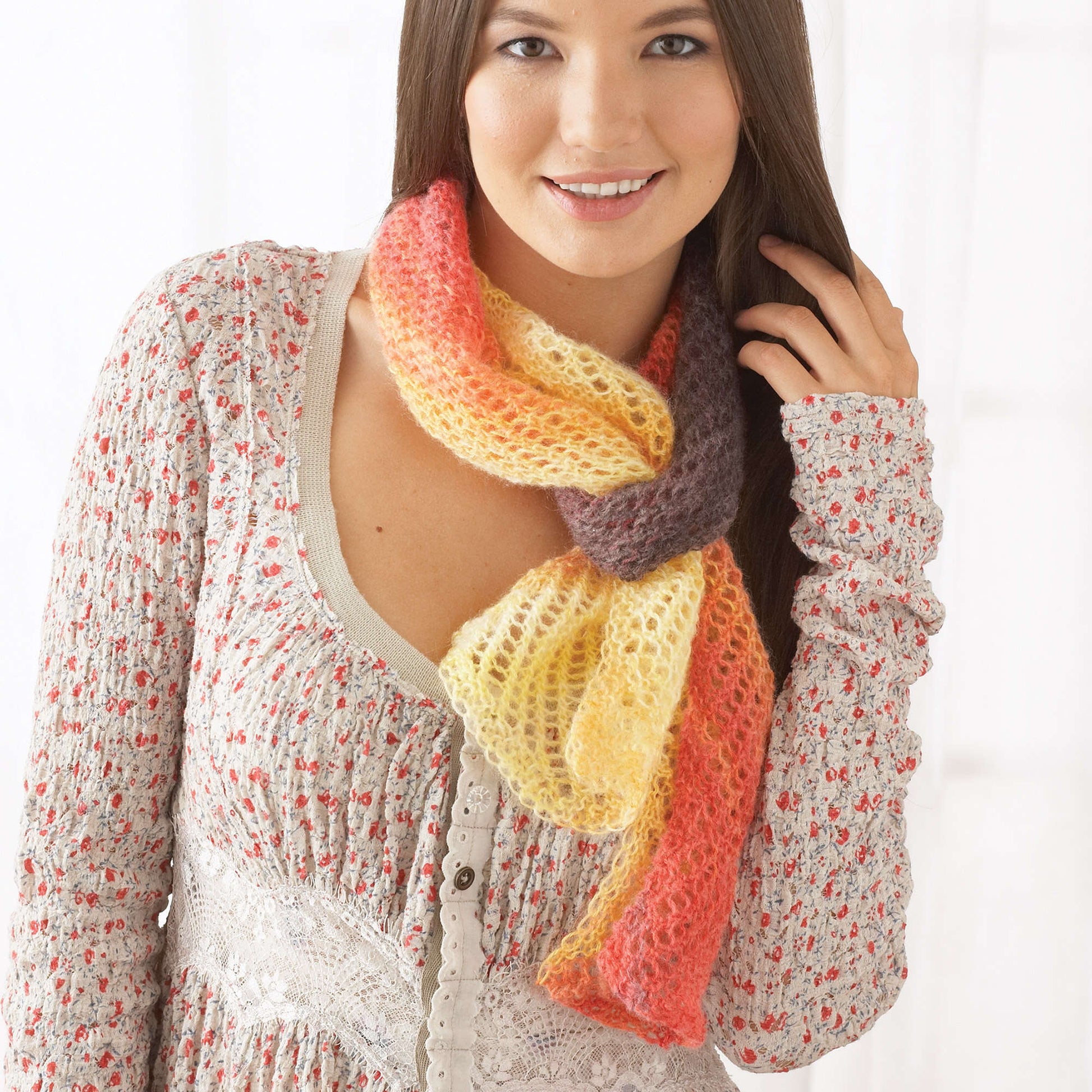 Free Patons All About You Scarf Knit Pattern