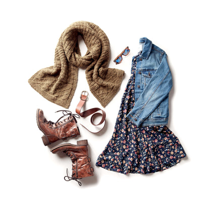 Patons Texture Mix Knit Scarf Single Size