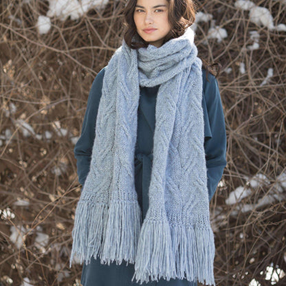 Patons Staggered Cable Knit Scarf Single Size