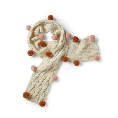 Patons Cables & Poms Knit Scarf Single Size