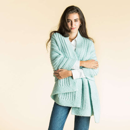 Patons Knit Easy Eyelet Stitch Wrap Single Size