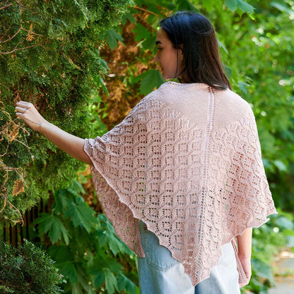 Patons Airy Lace Knit Shawl Single Size