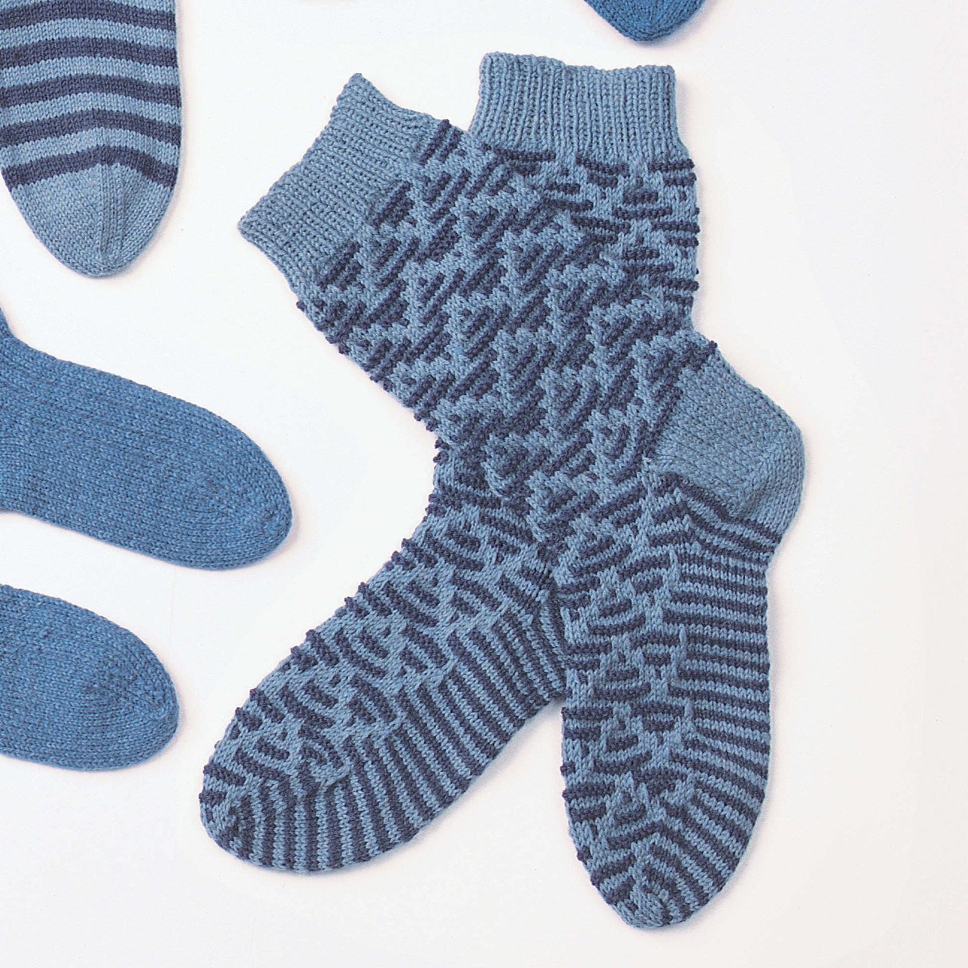 Free Patons Slip Stitch Texture Socks Knitting Pattern | Yarnspirations