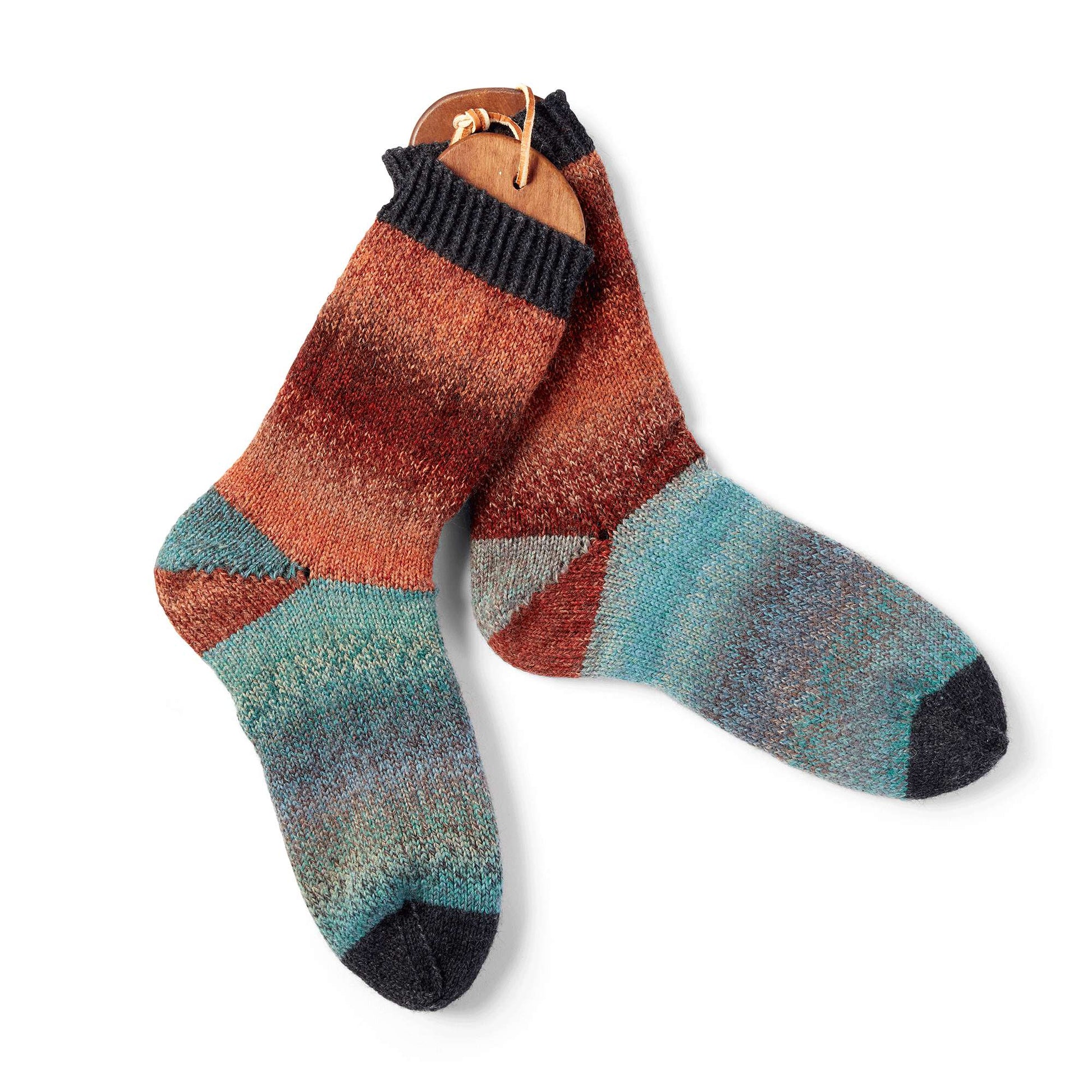 Free Patons Sock-a-Block Knit Socks Pattern