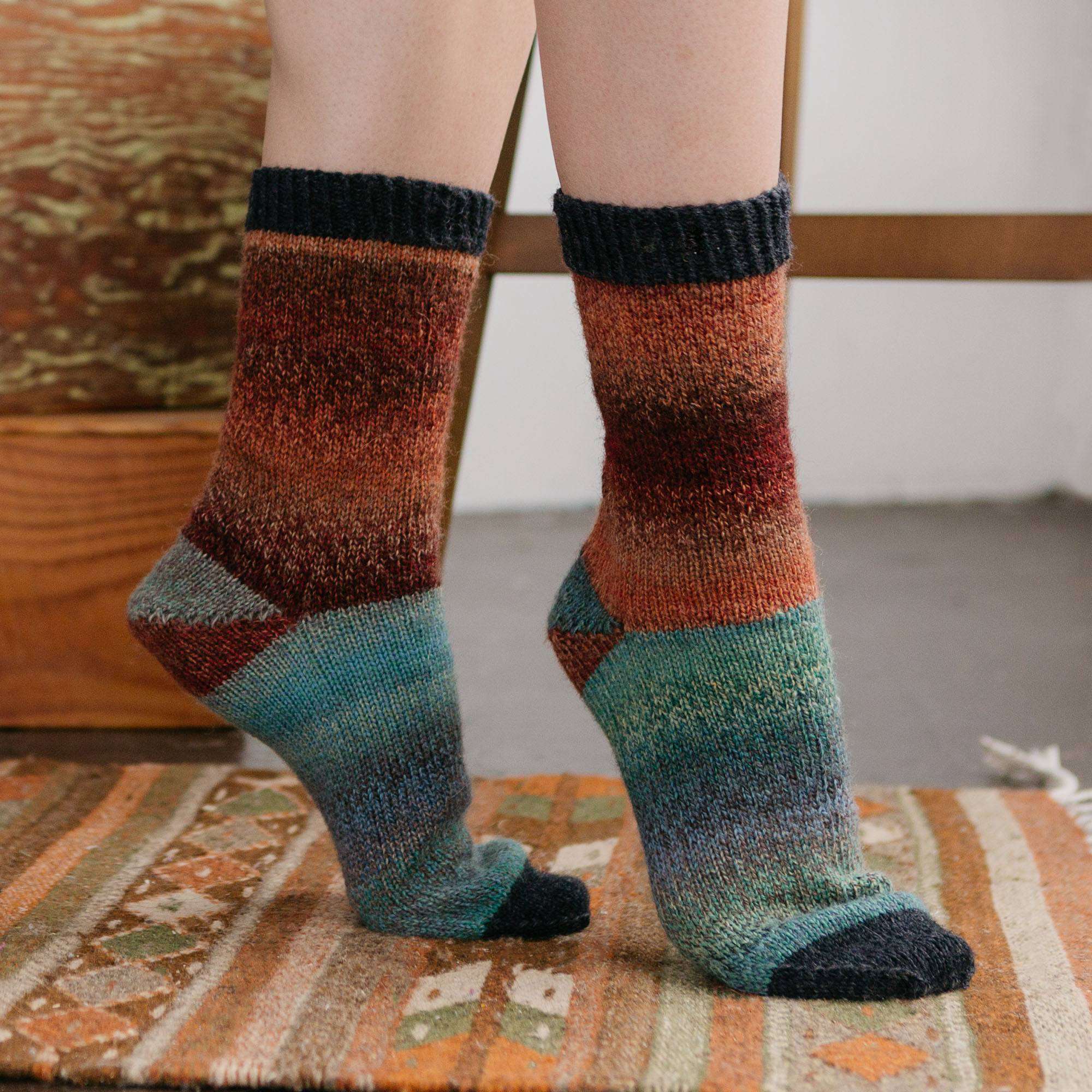 Patons Sock-a-Block Knit Socks | Yarnspirations