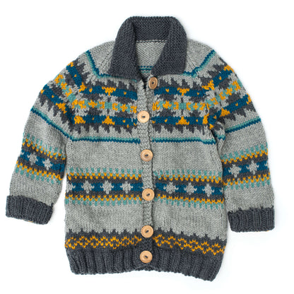 Patons Cowichan Style Raglan Knit Cardigan XS/S
