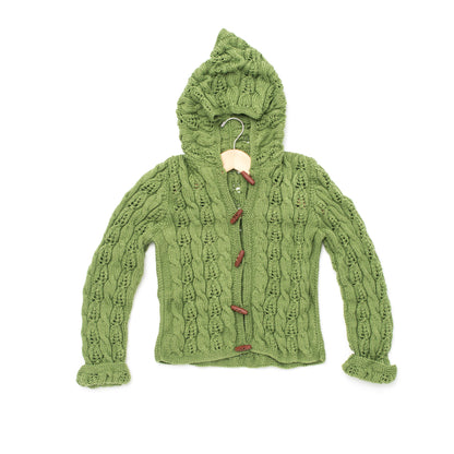 Patons Knit Cables and Lace Hoodie XL