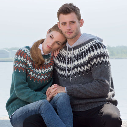 Patons His & Hers Knit Yoke Sweaters His