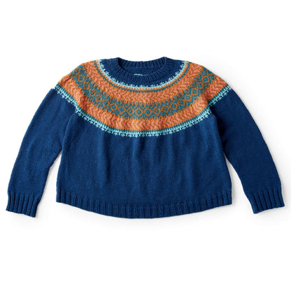 Patons Cumberland Knit Yoke Sweater Version 1