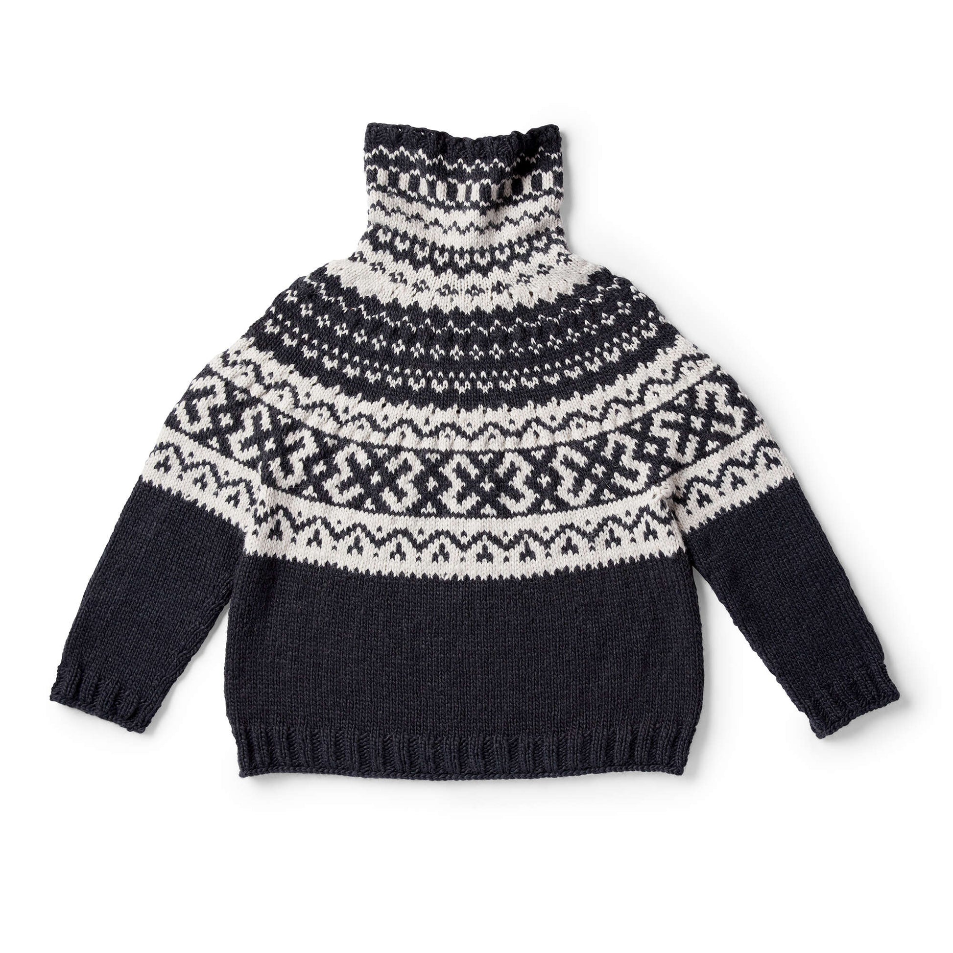 Free Patons Nomad Fair Isle Knit Pullover Pattern