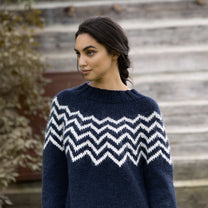 CHEVRON KNIT PULLOVER