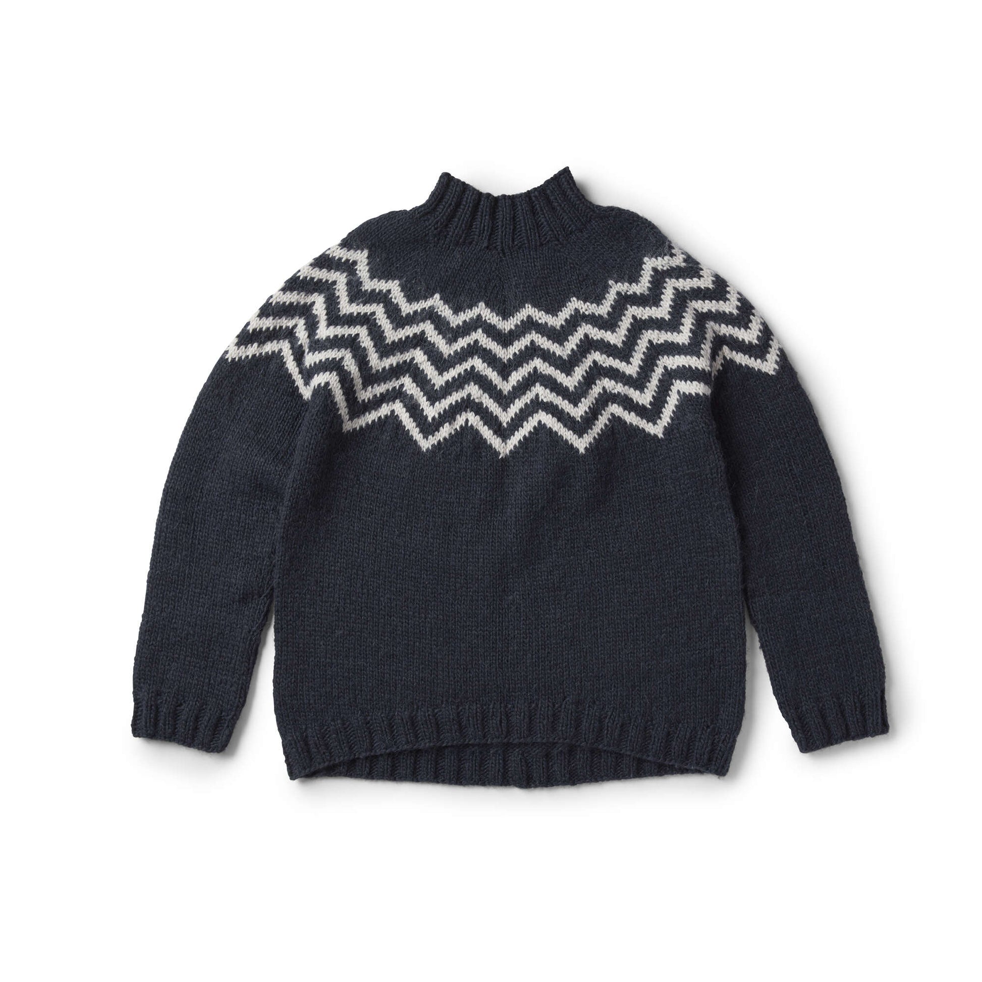 Free Patons Sharp Chevron Knit Pullover Pattern