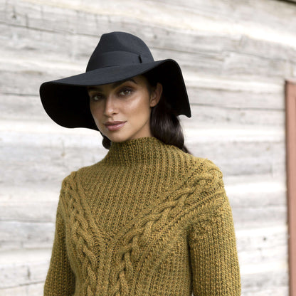 Patons Branching Paths Cable Knit Sweater Knit Sweater made in Patons Alpaca Blend Yarn