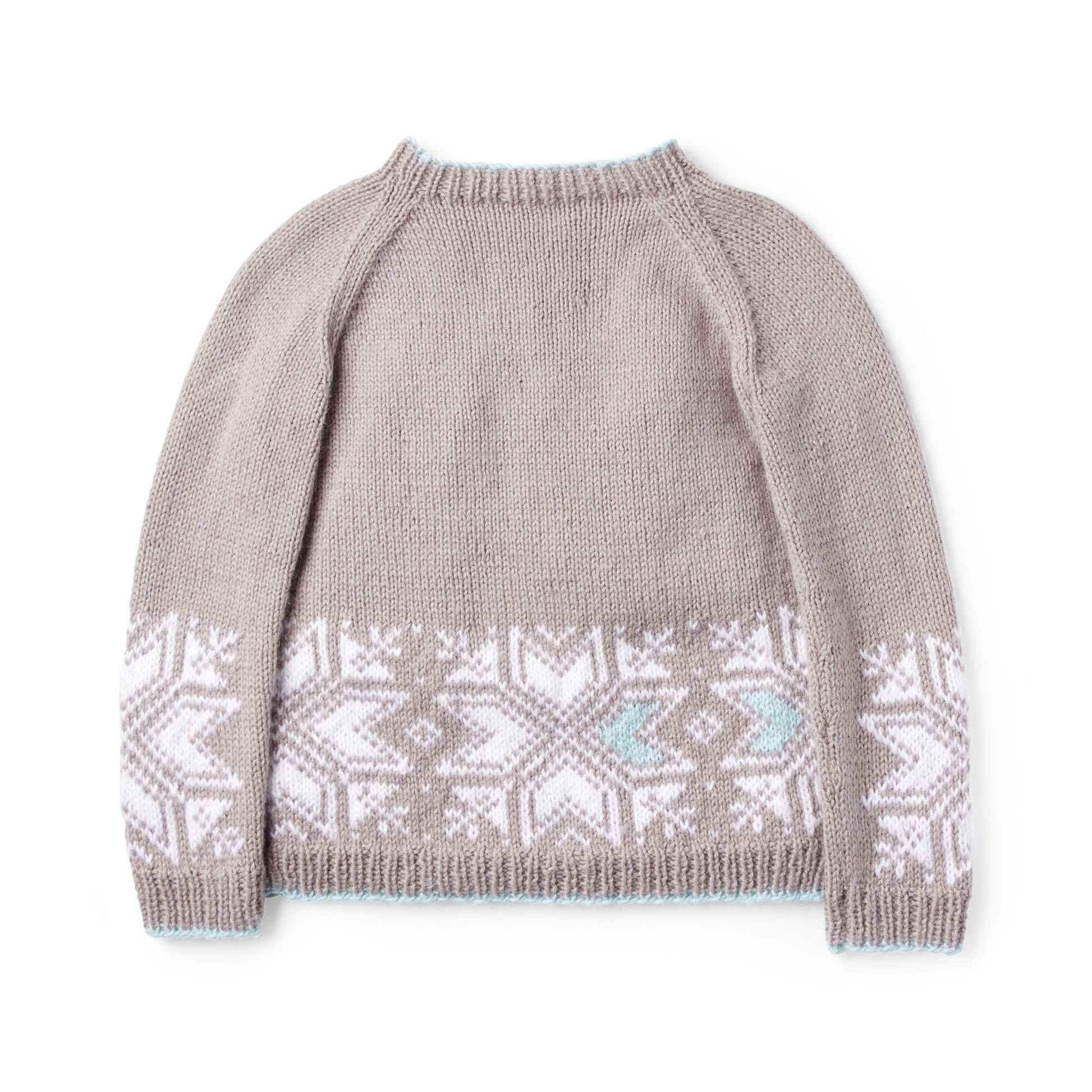 Free Patons Graphic Snowflake Knit Sweater Pattern