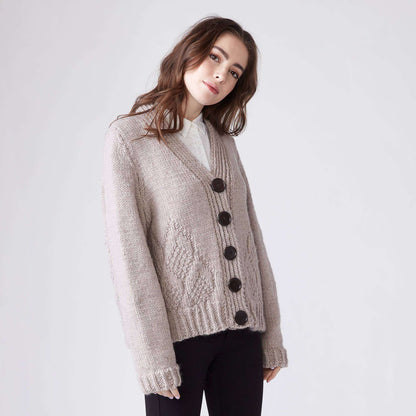 Patons Pinegrove Knit Cardigan M