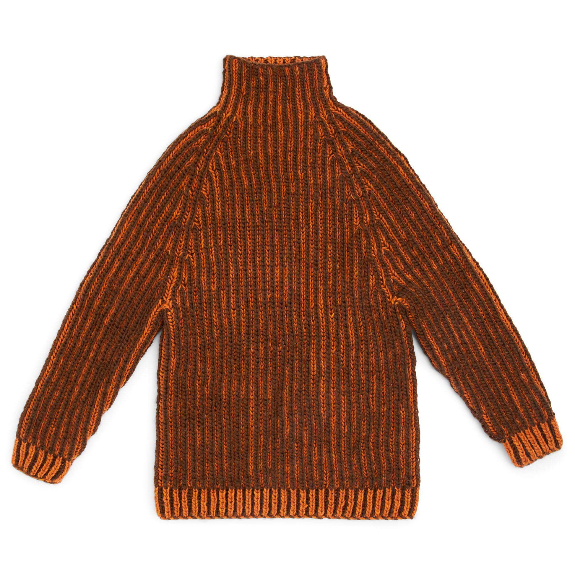 Free Patons Wychwood Park Brioche Knit Pullover Pattern