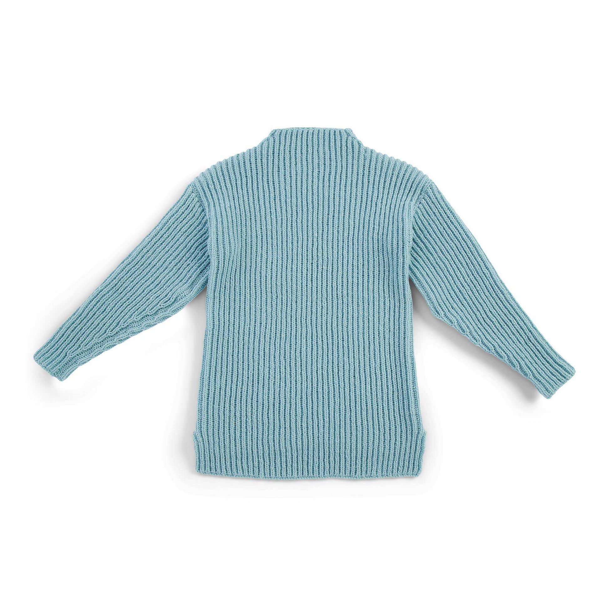 Patons Bayview Brioche Knit Pullover XL
