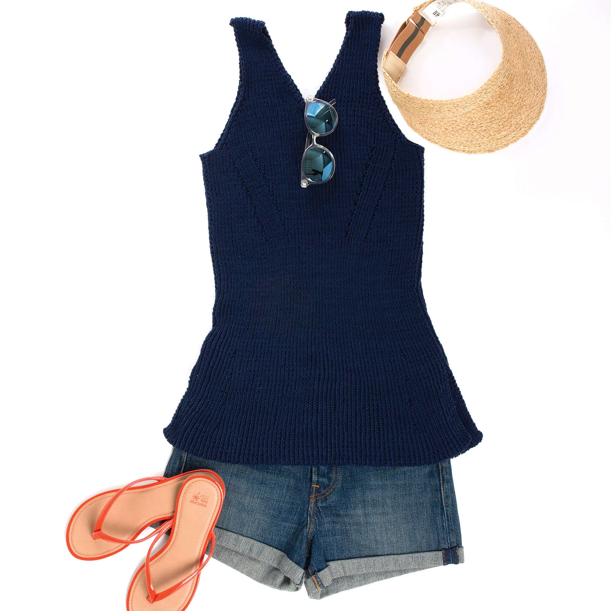 Patons Knit Shifting Rib Tank