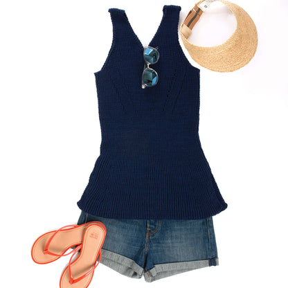 Patons Knit Shifting Rib Tank XS/S