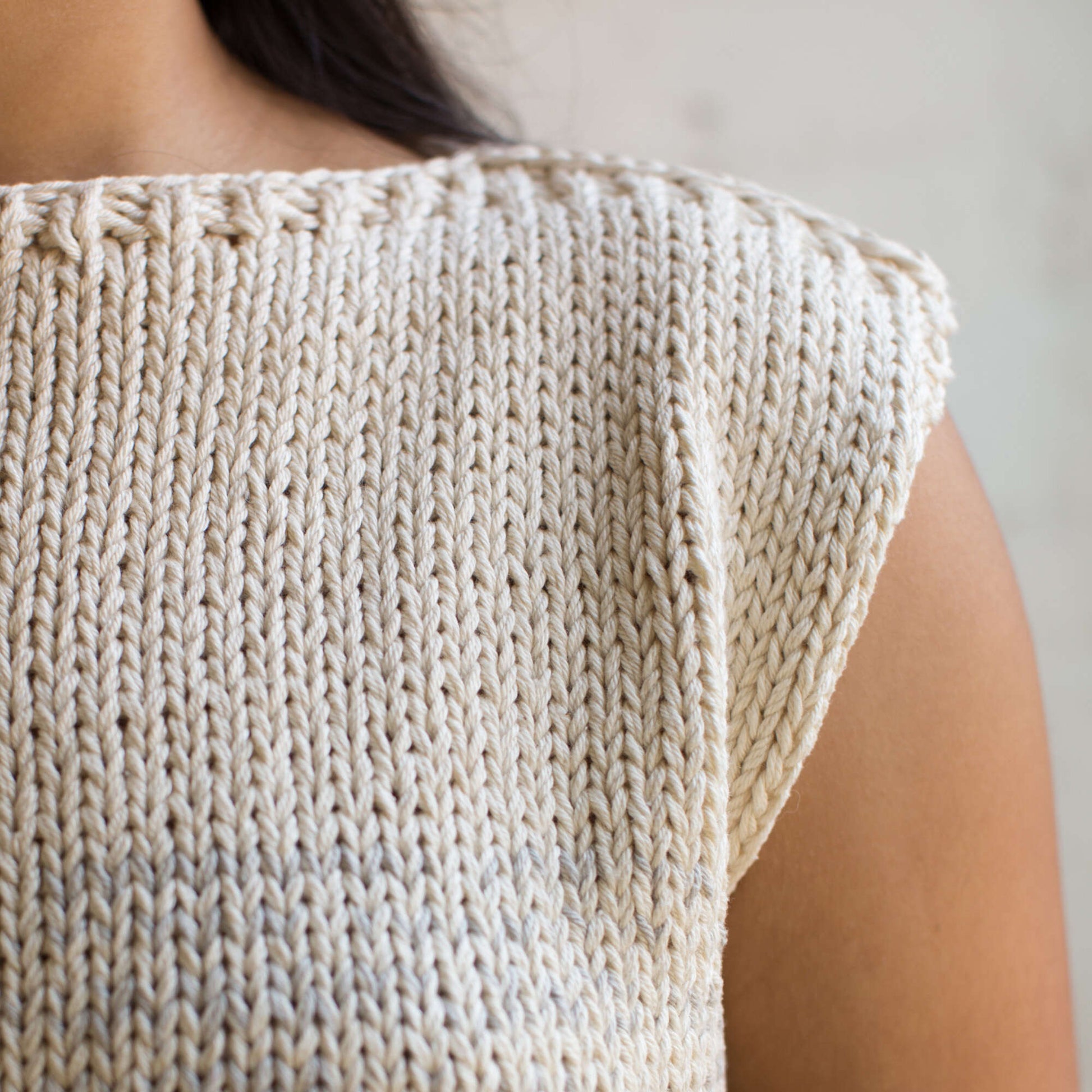 Free Patons Fade to Summer Gradient Knit T-Shirt Pattern