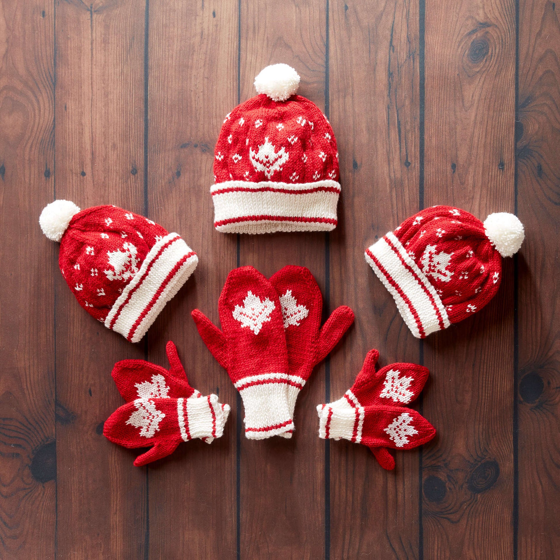 Free Patons Canada Knit Toque And Mittens Pattern