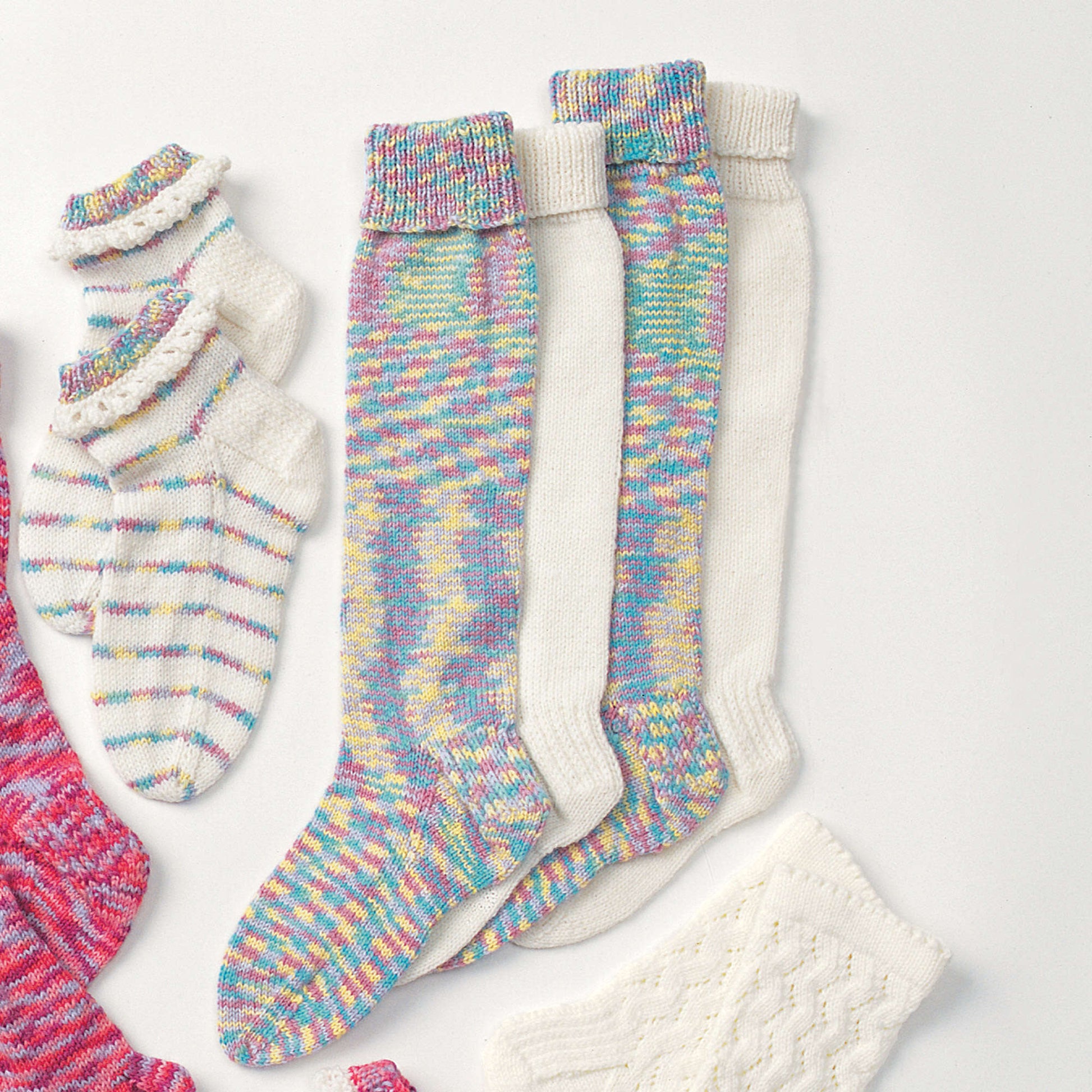Free Patons Child's Long Stockings Knit Pattern