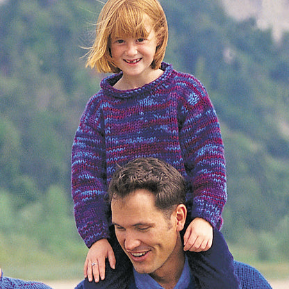 Patons Knit Big-Stitch Pullover (child) 4 yrs