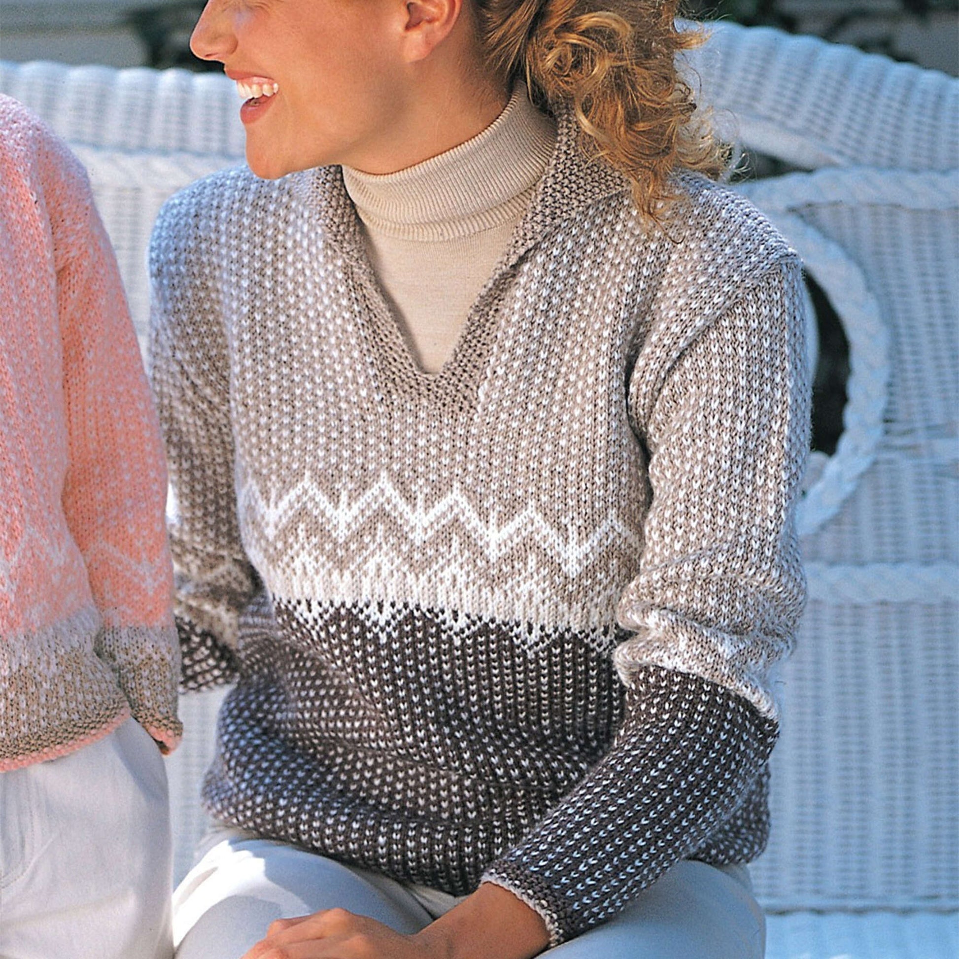Free Patons Casual Pullover Knit Pattern