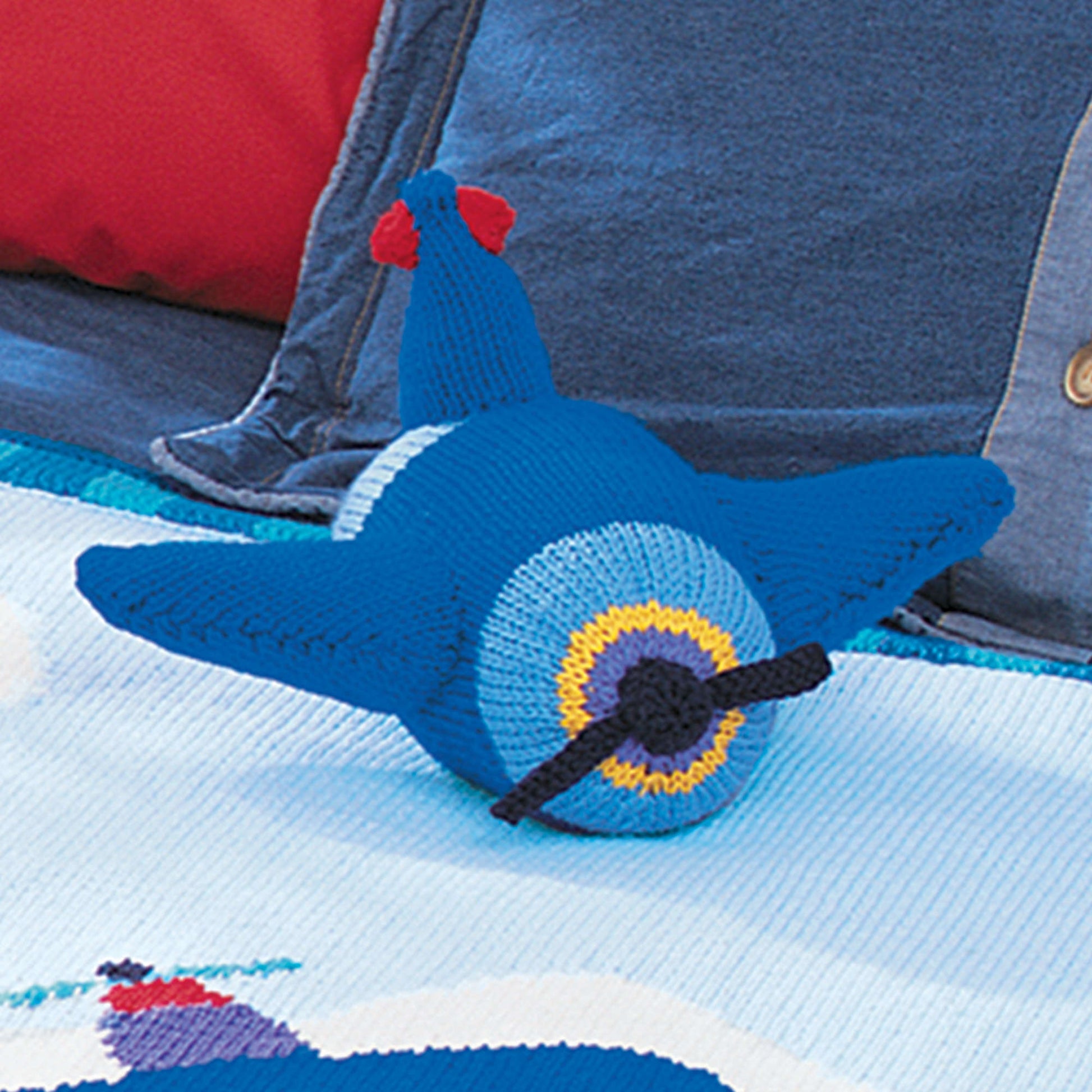 Free Patons Knit Airplane Toy Pattern