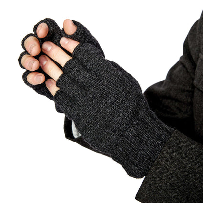 Patons Fingerless Knit Gloves Woman