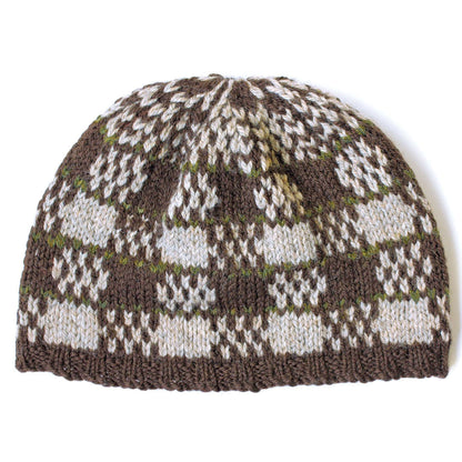 Patons Knit Check Mate Fair Isle Hat Single Size
