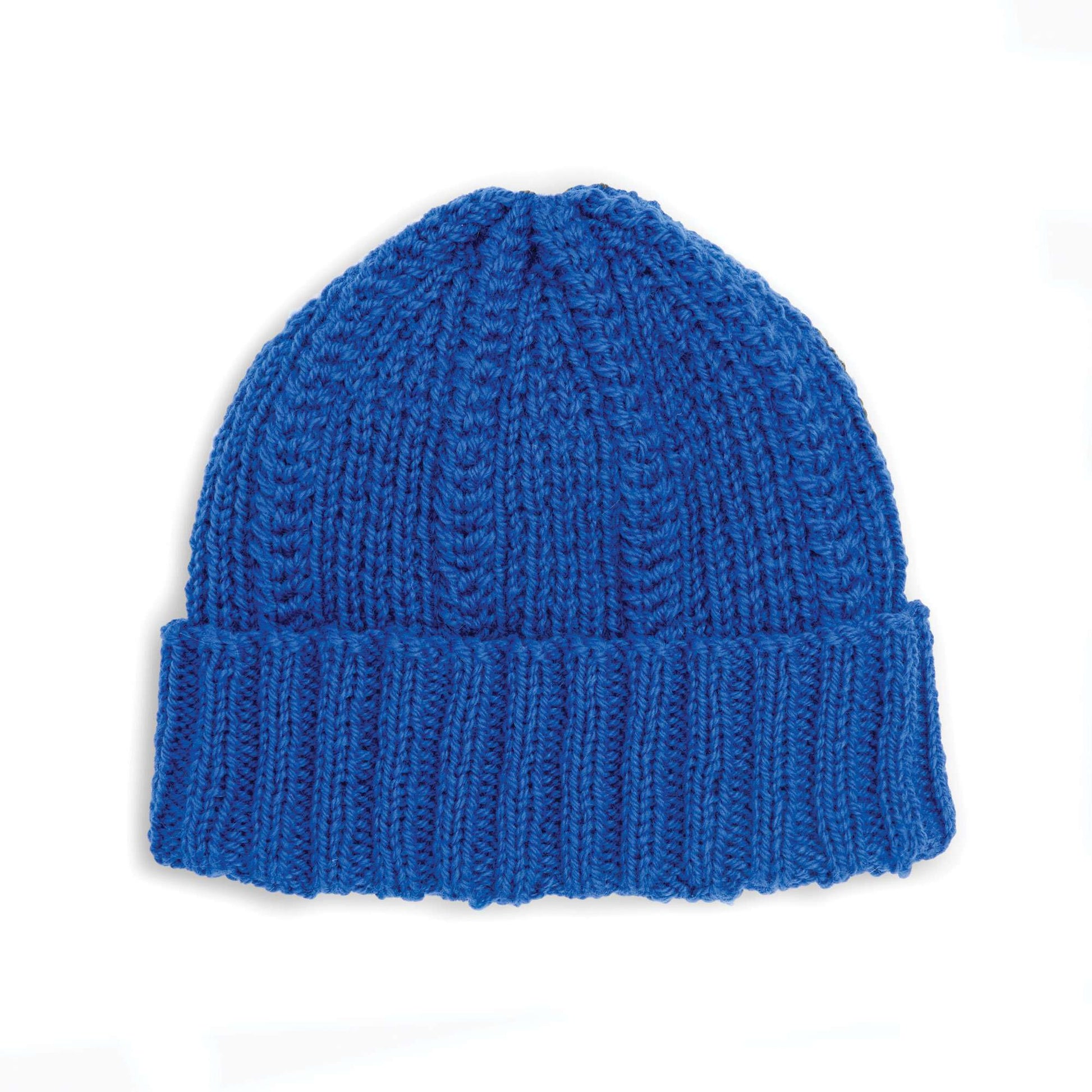 Free Patons Cable And Rib Knit Hat Pattern