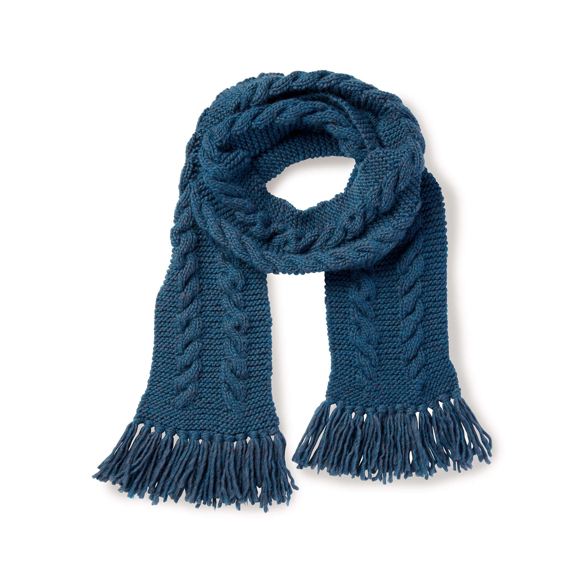 Free Patons Cable Knit Scarf Pattern