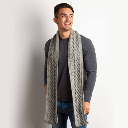 Patons Braid and Twist Knit Scarf Single Size