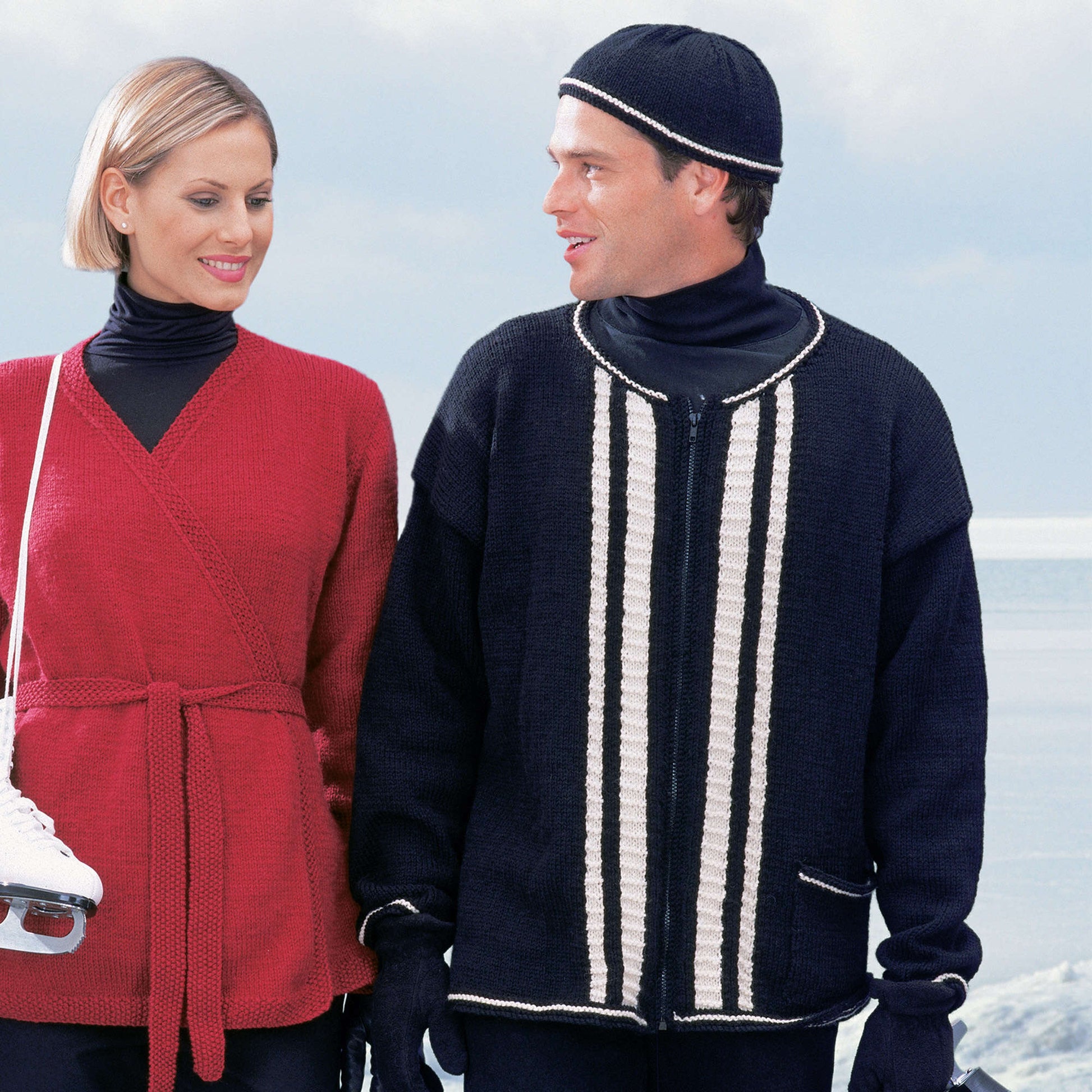 Free Patons Warm-up Jacket and Hat Knit Pattern
