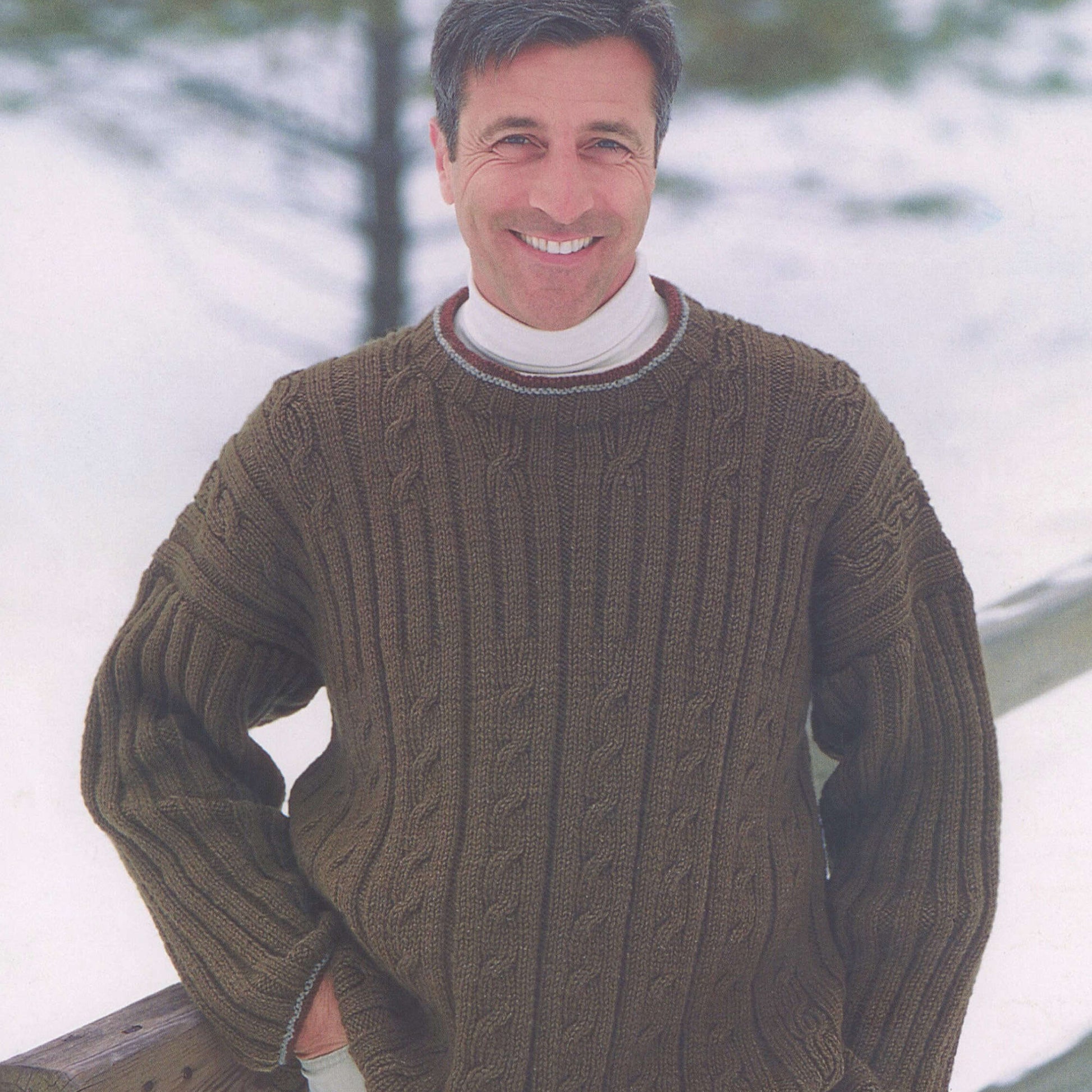 Free Patons Knit Ribs & Cables (For Men) Pattern