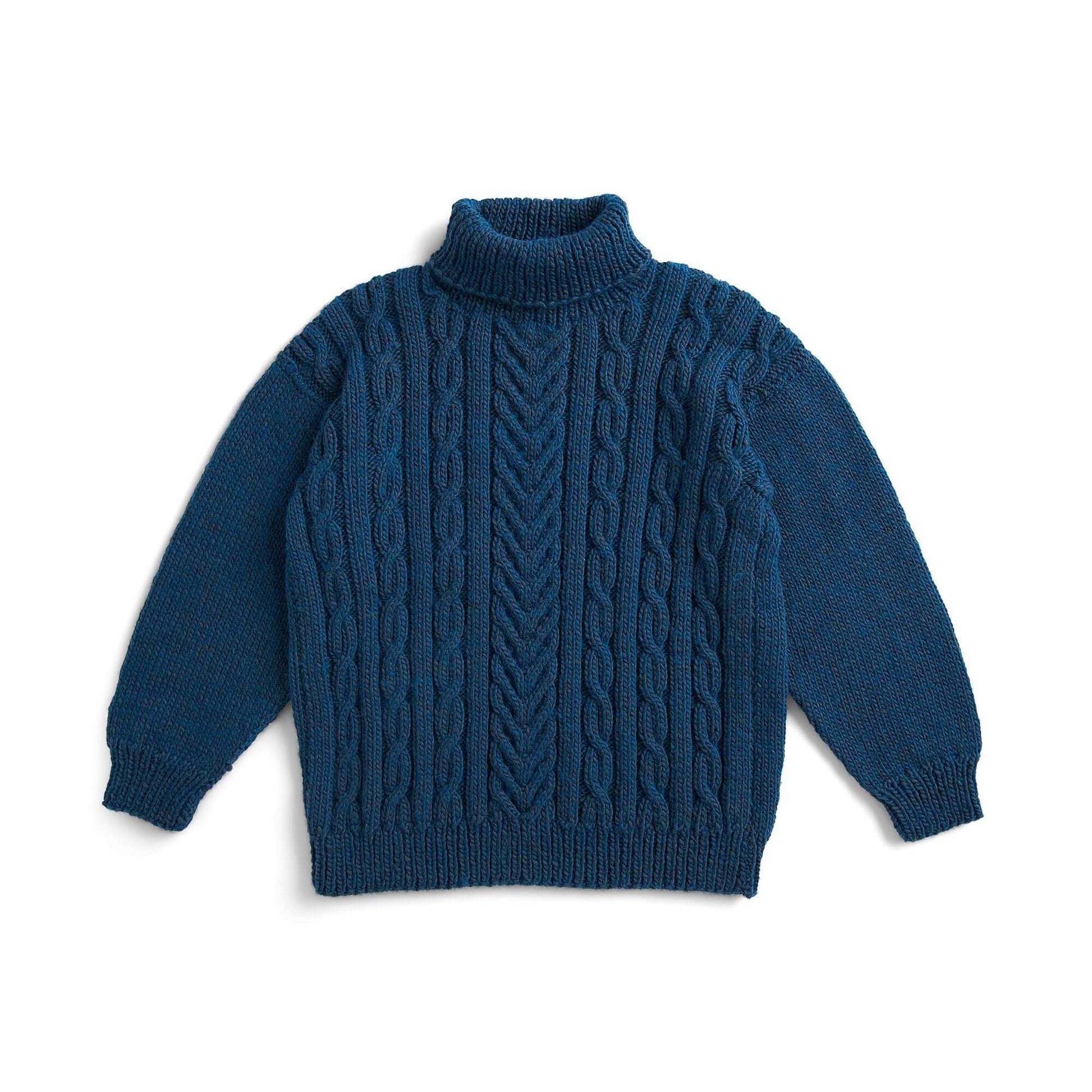 Free Patons Guildwood Cable Knit Pullover Pattern
