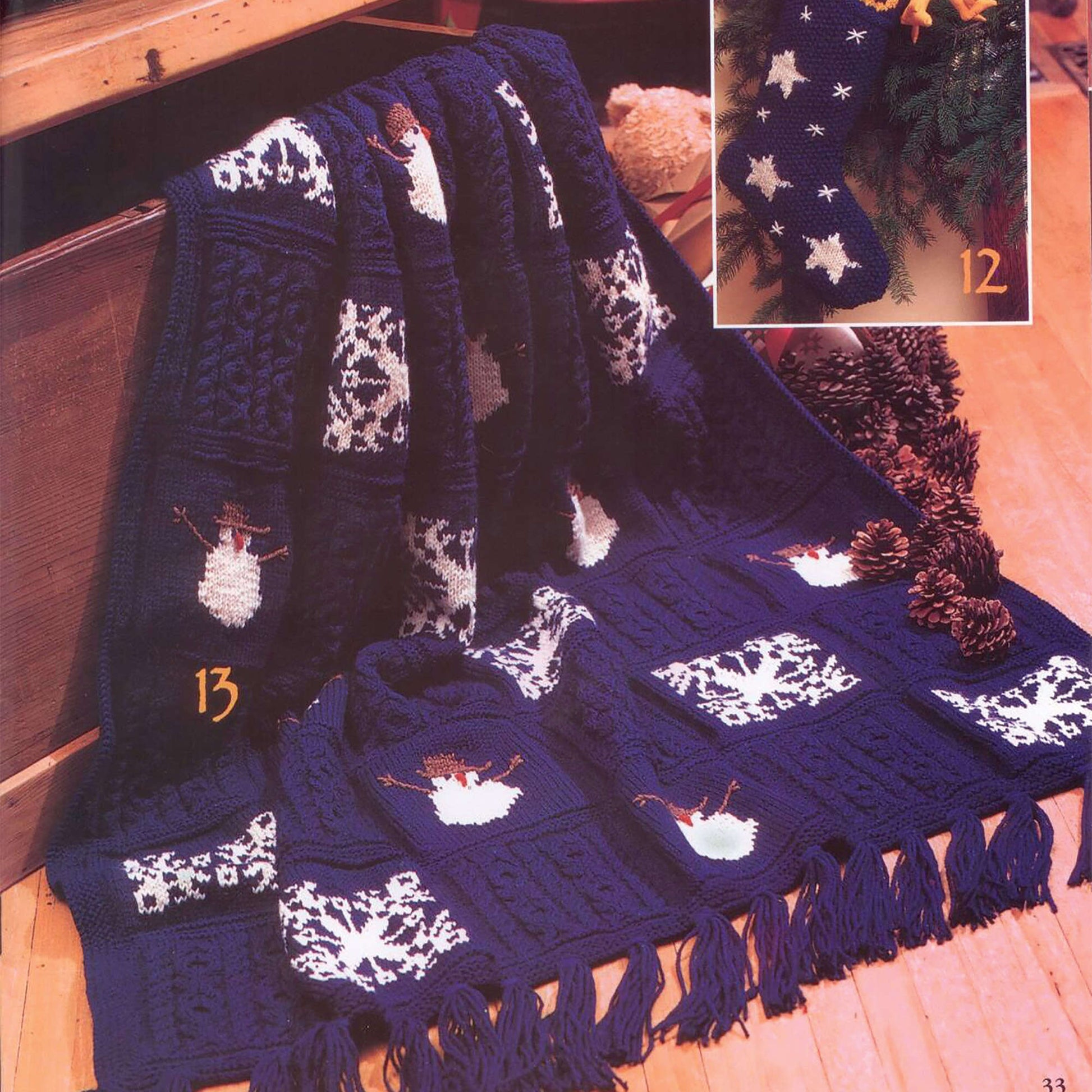 Free Patons KW - Christmas Eve Knit Afghan Pattern