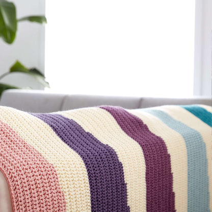 Patons Wedge It Crochet Blanket Single Size