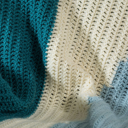 Patons Wedge It Crochet Blanket Single Size